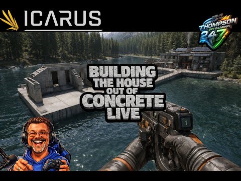 BUILDING THE HOUSE OUT OF CONCRETE LIVE | Icarus