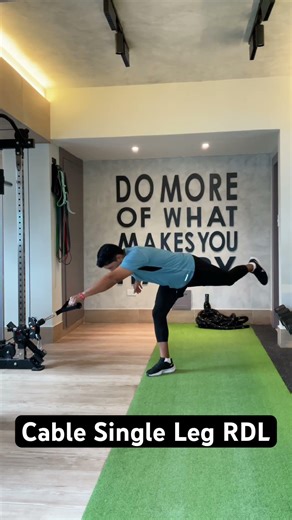 Cable Single Leg RDL