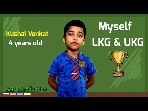 Myself for LKG and UKG || Self Introduction for kids || Easy and Best Myself Introduction for kids