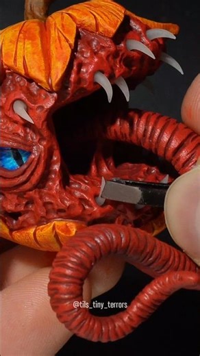 I made a Dangerous Pumkin Monster | Polymerclay