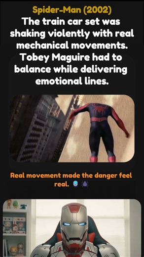 Was the train really shaking? 🥹🚇🕷️#ironman #marvel #avengers