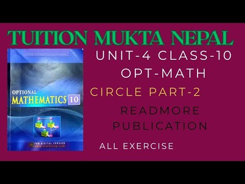 circle part-2 opt class-10 see readmore publication for 2082