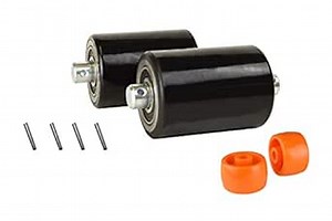 Pallet Jack Wheels, Truck Steering Wheels with 20mm ID Bearings, Forklift Caster Wheel Replacement 7" x 2" One Pair