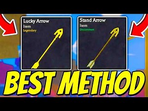 How To GET STAND & LUCKY ARROWS FAST In Bizarre Lineage! (BEST METHOD) Roblox