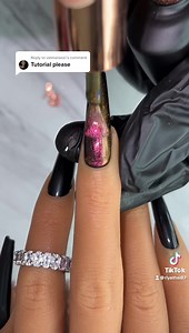 Cat eye 👁 tutorial ✨ ✨ 9D Cateye #C18 ✨ #riyaproducts “ blackest black” ✨ #riyanowipeglossytopcoat✔️ 🛍🛍🛒🛒 🆁🅸🆈🅰🆂🅽🅰🅸🅻🆂.🅲🅾🅼 | Riya's Nails