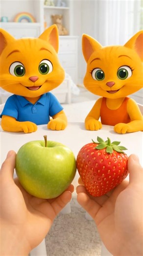 WHICH ONE IS REAL FRUIT FOR KIDS? | Nursery Rhyme Baby Cartoon | Desenho Infantil Divertido