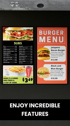 1.1K views | Are you tired of showcasing dull printed menus? Our HD...