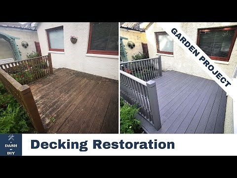 Decking Restoration using Cuprinol Anti-Slip Decking Stain (Silver Birch)