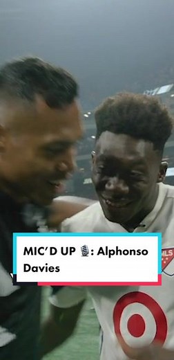 Throwback to @alphonsodavies mic’d up at the 2018 MLS All-Star Game 😂