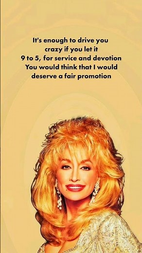 Dolly Parton - 9 to 5 (Lyrics)
