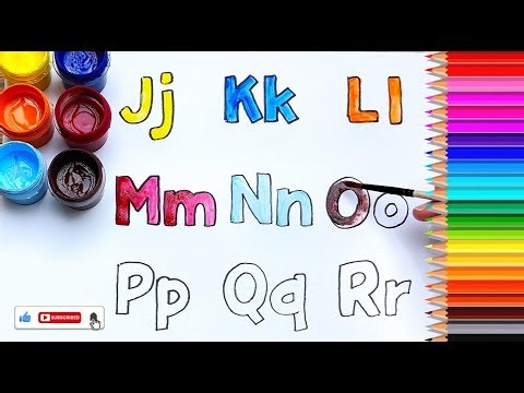 🌈Alphabet with Upper & Lower Case Letters Drawing, 🎨Coloring for Kids, Toddlers | Learn the Alphabet