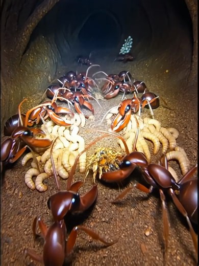 Micro Camera on an Army Ant Soldier – Inside a Massive Underground Swarm Colony | Real Research POV Hidden beneath the forest floor lies one of nature’s most organized and aggressive societies—the army ant colony. In this experimental scientific documentary concept, a miniature research camera is mounted directly onto the thorax of an army ant soldier, allowing us to witness the underground world from the insect’s own perspective. The journey begins on the tropical rainforest floor, where a fiel