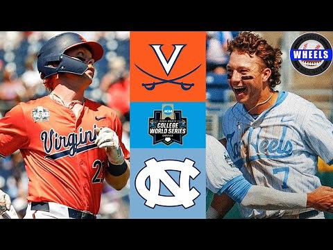 #12 Virginia vs #4 North Carolina (Great!) | College World Series Opener | 2024 College Baseball