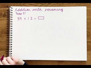 Addition with renaming - adding two 2-digit numbers (Year 2)