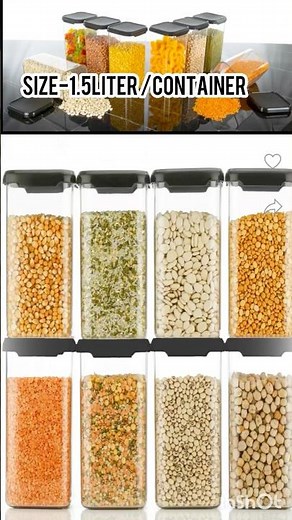 Best Airtight Kitchen Container 1500 ml | 4 Sacred Plastic Grocery Box Review