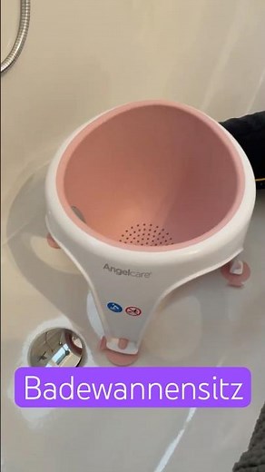 Tip: Never be afraid of bathing again - Angelcare bath seat for the little ones securely attached