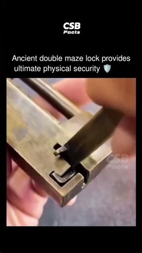 2000-Year-Old Lock That Works Like a Maze 🤯🔐