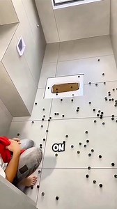 Bathroom slope test by marbles #shorts | FactFinder