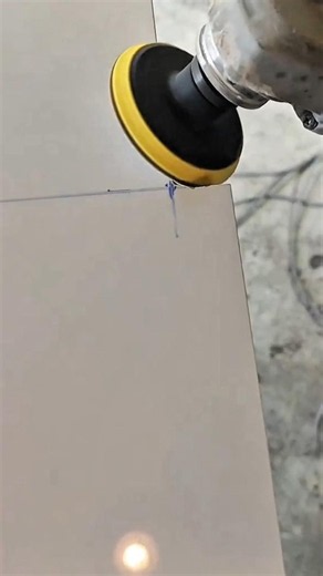 Installing rusted steel bracket with precision adhesive work