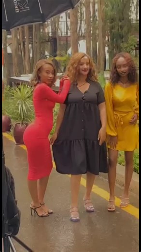 Halina modeling center on TikTok