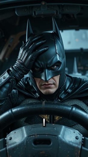 Batman vs. Parallel Parking 😂🚙 #animation #superhero #batman #midjourney