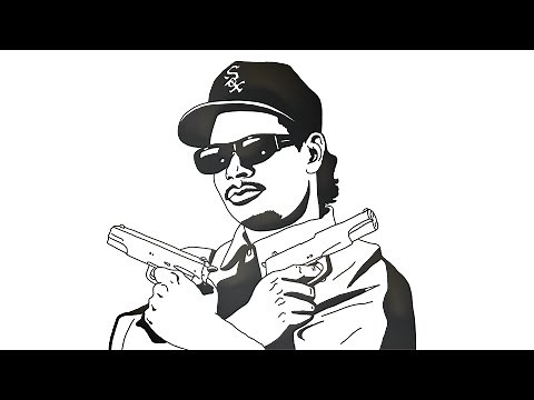HOW TO DRAW EAZY-E (STEP BY STEP)