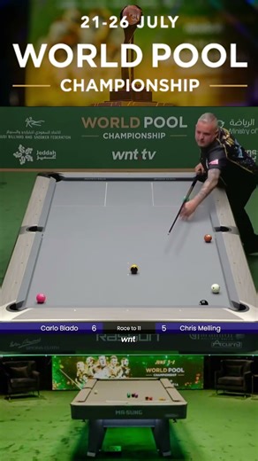 RACK 12 | CARLO BIADO VS CHRIS MELLING | 2025 WORLD POOLCHAMPIONSHIP | #9ball #billiards #highlights