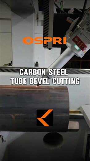 Carbon steel tube bevel cutting—OSPRI laser head #LaserCutting #LaserTechnology #LaseCuttingSolutions #CNC #SheetMetal #OSPRI #Automation #BevelCutting #Tubecutting #Carbonsteel #MetalCutting #CarbonSteel #ThinSheetCutting | Shenzhen Ospri Intelligent Technology Co.,Ltd