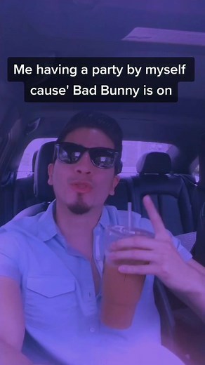 It's always a party when you're listening to Bad Bunny! 🔥 Unless it's his sad songs.. #badbunny #safaera #reggaeton #yhlqmdlg #latinosbelike