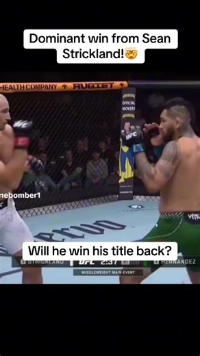 Sean Strickland's Dominant Performance: Title Rematch Ahead?