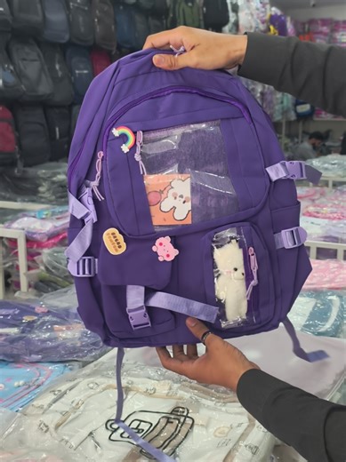 Beautiful Dark purple Bagpack for Girls School and Collage Bagpack for the Girls#touchstone #bagpack #schoolbag #collegebag #koreanbag