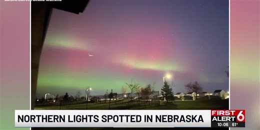Northern Lights spotted in Nebraska