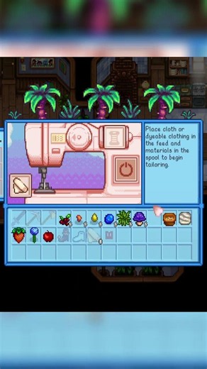 here’s how you make clothes in stardew valley! #stardewvalley #stardew #sdv #shorts