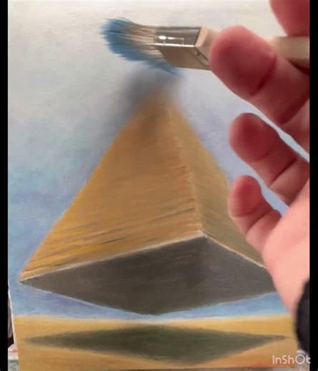 Pyramid Scheme #art #painting #surreal #artist #dystopian #arethafranklin #pyramid #scheme