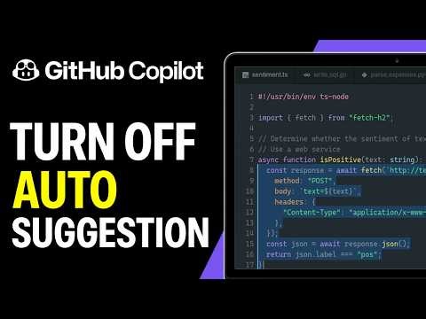 How To Quickly Turn Off GitHub Copilot Auto Suggestions In VS Code