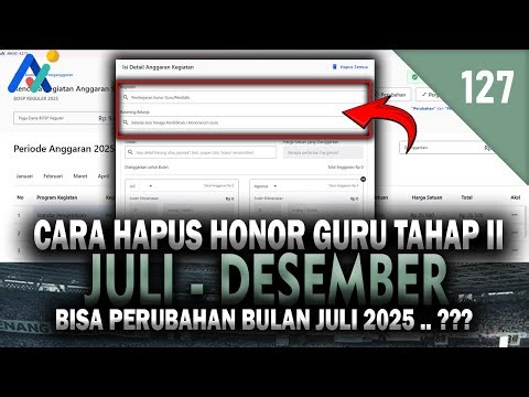 Operator Wajib Tau !! Cara Hapus Honor Guru Juli–Desember, Bisa Perubahan Bulan Juli?