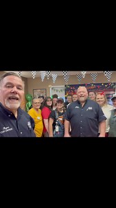 Ryno & Bubba celebrating National Nursing Home week at North Woods Nursing Center. Thank you to all the skilled workers. And we are sure the residents will enjoy the doughnut holes also !! | Cops & Doughnuts - Clare City Bakery
