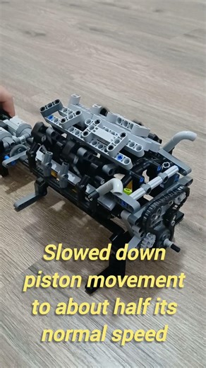 Can a Lego V8 engine run for fifteen minutes without stopping? #engine #lego #legotechnic #awesome