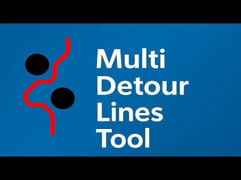 Multi Detour Line Tool in ArcGIS Pro | Bypass Multiple Obstacles with One Smart Line!