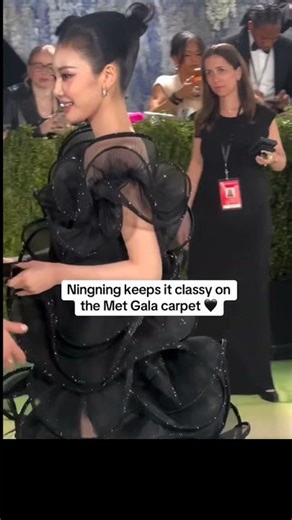 Ningning Turns Heads with Elegant Met Gala Style#shorts