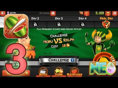 Fruit Ninja: Gameplay Walkthrough Part 3 - New Challenge! (iOS, Android)