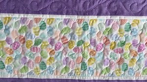 48 Inch Lavender Quilted Easter Eggs Table Runner, Handmade Easter Runner, Quilted Holiday Runner - Etsy