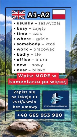 10 przydatnych słów dnia 🇬🇧 #angielski #angielskionline #nauka #naukaangielskiego #jezykiobce