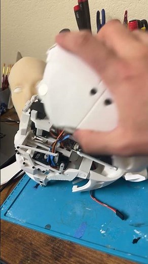 Inmoov’s head v2 with silicone