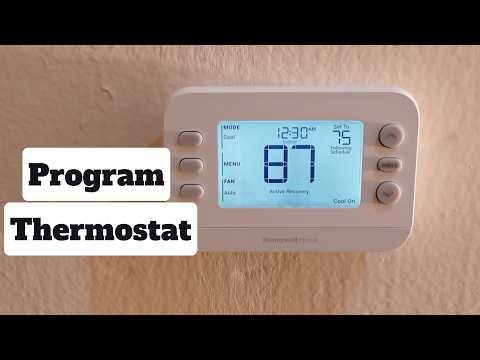 How to Program Honeywell X2P RTH20B Thermostat