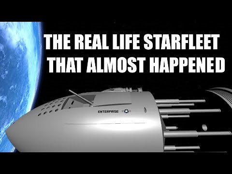 Crazy Cold War Concepts #4 Orion nuclear space battleship