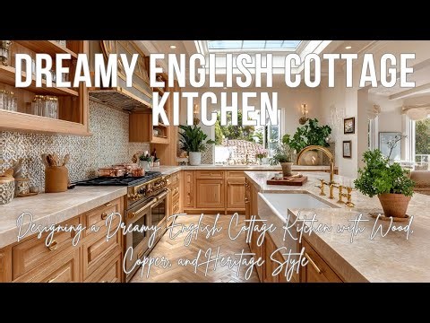 Designing a Dreamy English Cottage Kitchen with Wood, Copper, and Heritage Style