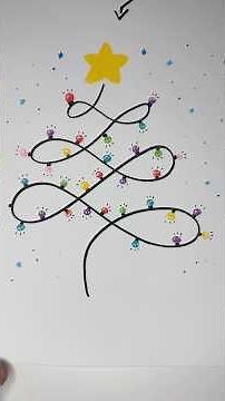 Draw a beautiful Christmas tree with the letter L? 😍✏️🎄