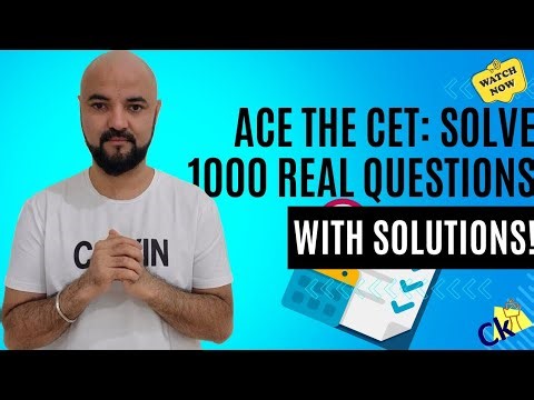 CET1000 Must Solve 1000 actual CET questions with solutions