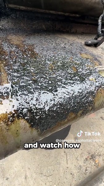 You've never used an asphalt remover this powerful before. PavePro is formulated specifically to TARGET and SEEK out the bitumen in the asphalt, separating it from the aggregate and melting it apart better than any other solvent on the market. #pavepro #pavelikeapro #asphaltsolvent #asphaltreleaseagent #construction #constructionlife #asphaltlife